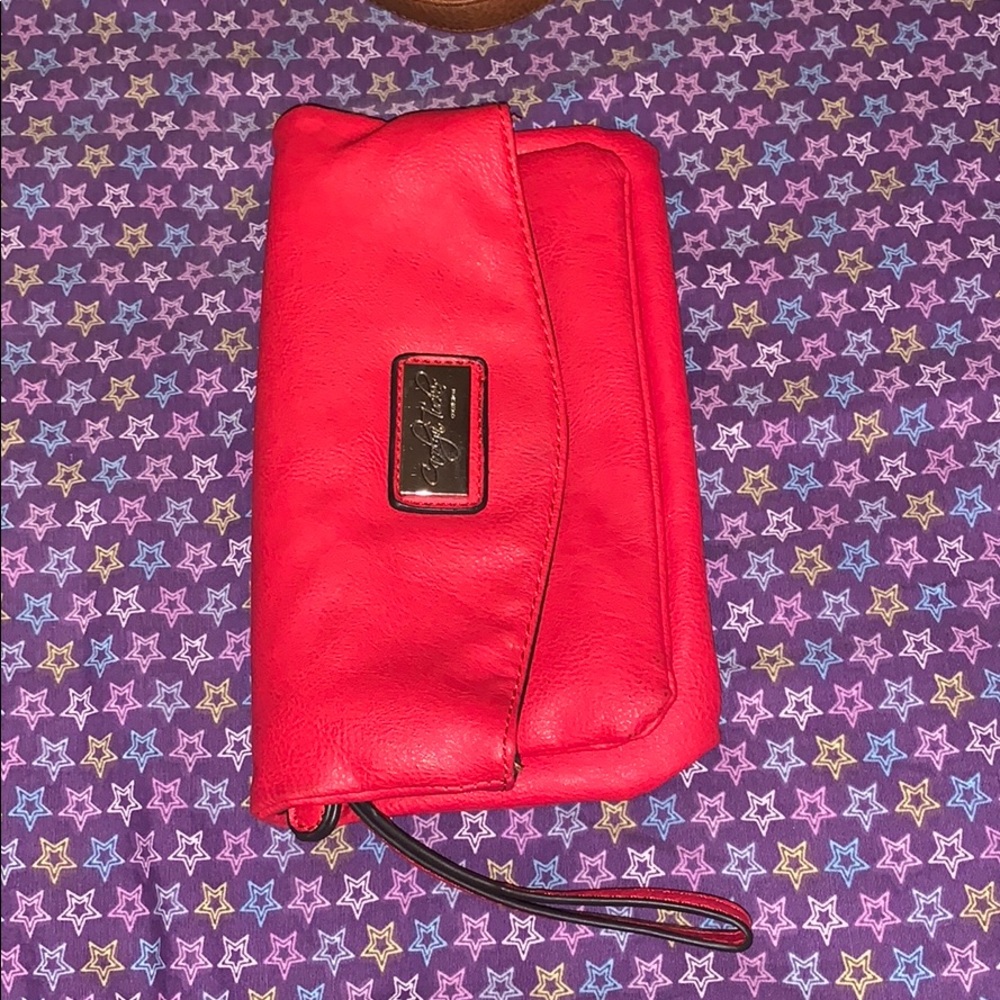 Red Wallet strap not included it